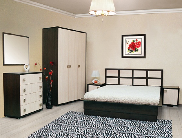 Спальня Чайка 9 венге дуб молочный комплектом и в разбивку ТАМБОВМЕБЕЛЬ